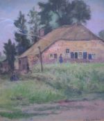 Verkocht.Bilt.J.F.W.van der Bilt.1882-1943.Zicht op boerderij.